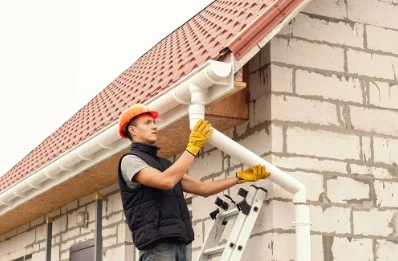 Pose et remplacement de gouttières à Chaussée